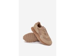 Kožené Sneakersy Pánské Big Star OO174298 Hi-Poly System Béžové 5