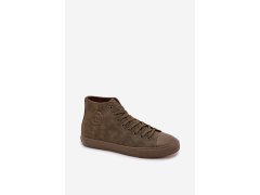 Pánské Zateplené Tenisky Z Eko Kůže Big Star OO174250 HI-POLY SYSTEM Khaki 5