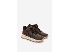 Pánské turistické boty WRANGLER WEST MEN MID 20253027 tmavozelené 1