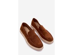 Mokasyny Espadryle Pánské Camel Rexton 1