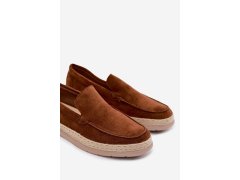 Mokasyny Espadryle Pánské Camel Rexton 2