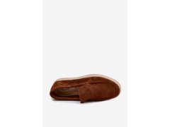 Mokasyny Espadryle Pánské Camel Rexton 4