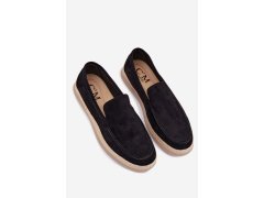 Mokasyny Espadryle Pánské Černé Rexton 2