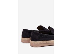 Mokasyny Espadryle Pánské Černé Rexton 4