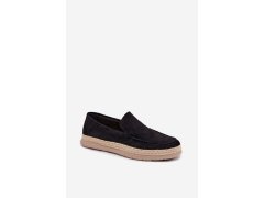 Mokasyny Espadryle Pánské Černé Rexton 6