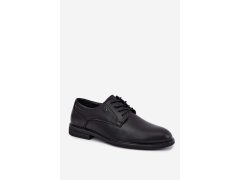 Pánské elegantní černé polobotky Calven 1