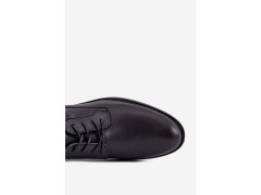 Pánské elegantní černé polobotky Calven 2