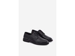 Pánské elegantní černé polobotky Calven 3