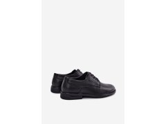 Pánské elegantní černé polobotky Calven 5