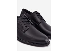 Pánské elegantní černé polobotky Calven 8
