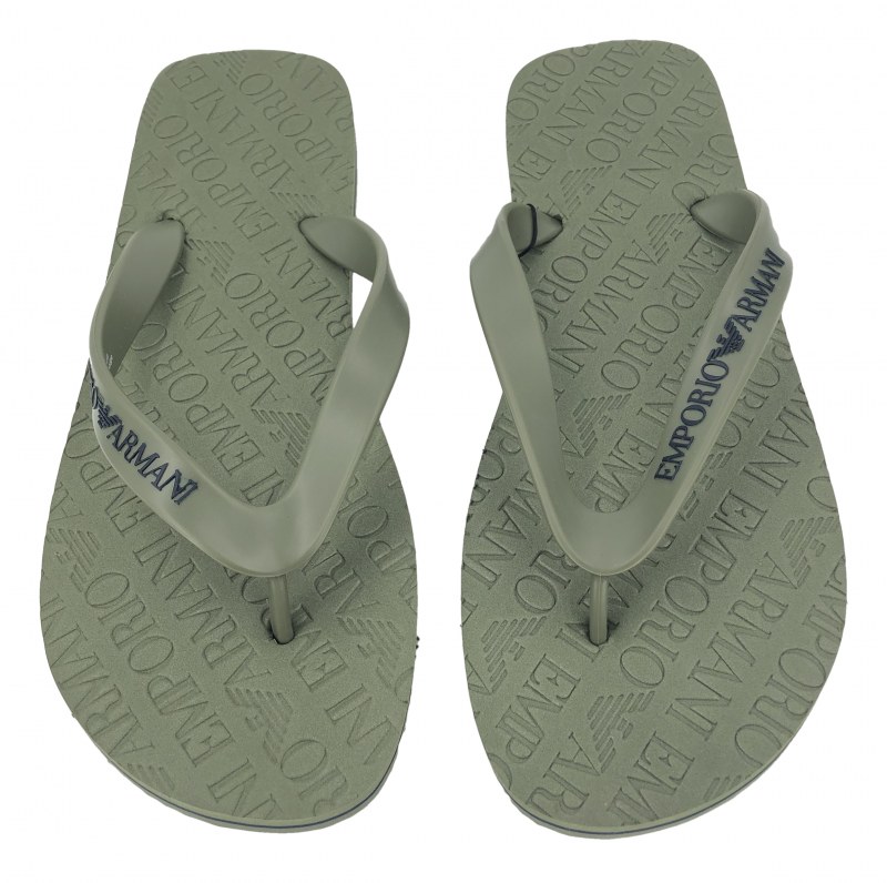 Pánské žabky X4QS01 XL826 khaki - Emporio Armani - Pánské oblečení boty