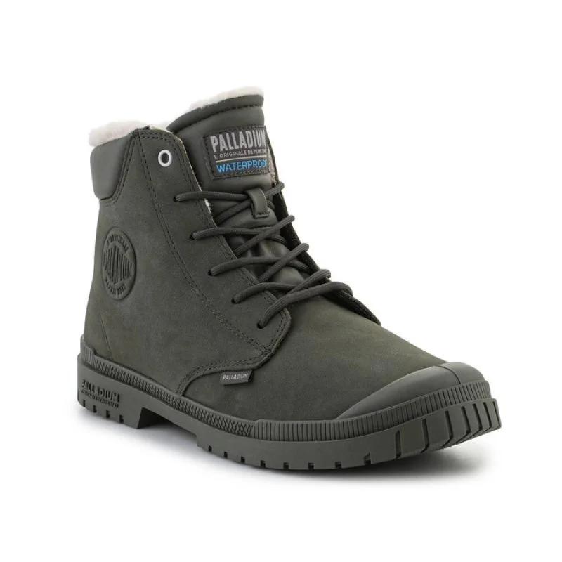 Palladium SP20 Cuff Leather Waterproof WL U 79067-325-M Olive Night boty - Pánské oblečení boty