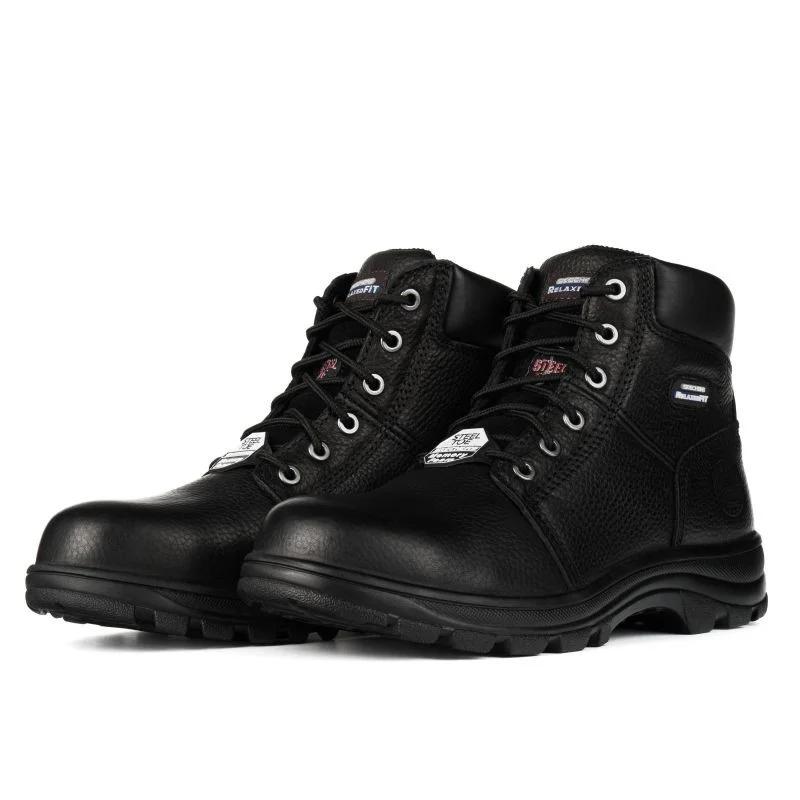 Boty Skechers Workshire M 77009EC/BLK - Pánské oblečení boty