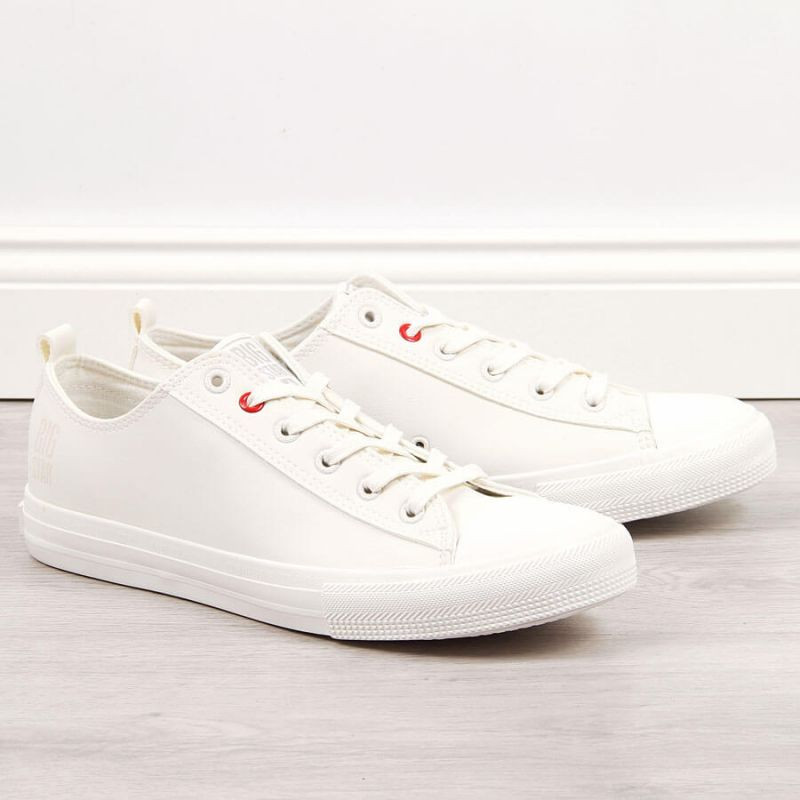 Big Star M JJ174006 Bílé nízké tenisky - Pánské oblečení boty