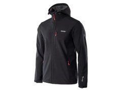Pánská bunda Caen M 92800282249 Černá s červenou - Hi-Tec