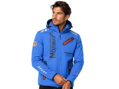 Softshellová bunda pánský Geographical Norway ROYAUTE DB královsky modrá červená MEN 068 (WY2170H/GN-ROYAL modrá / červená)