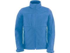 B&C Hooded Softshell /men Pánská 3-vrstvá softshellová bunda s&nbsp;kapucí 01.1950 azure