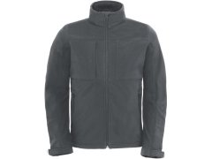 B&C Hooded Softshell /men Pánská 3-vrstvá softshellová bunda s kapucí 01.1950 dark grey