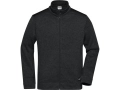Daiber JN 862 Pánská pracovní bunda pletený fleece - Strong 02.0862 black/black