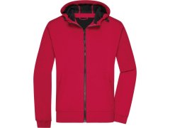 Daiber JN 1146 Pánská 2-vrstvá softshellová bunda s kapucí 02.1146 red/black