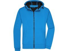 Daiber JN 1146 Pánská 2-vrstvá softshellová bunda s kapucí 02.1146 blue/black
