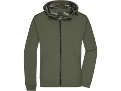 Daiber JN 1146 Pánská 2-vrstvá softshellová bunda s&nbsp;kapucí 02.1146 olive/camouflage