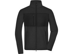 Daiber JN 1312 Pánská fleecová bunda 02.1312 black/black