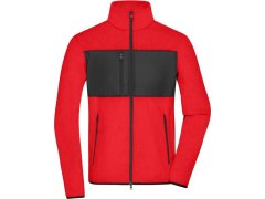 Daiber JN 1312 Pánská fleecová bunda 02.1312 red/black