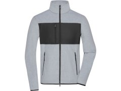 Daiber JN 1312 Pánská fleecová bunda 02.1312 light melange/black