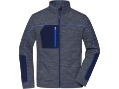 Daiber JN 1818 Pánská pletená fleecová bunda 02.1818 navy melange/navy/royal