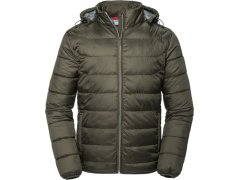 Russell Athletic 440M Pánská Nano bunda s&nbsp;kapucí 10.440M dark olive