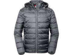 Russell Athletic 440M Pánská Nano bunda s&nbsp;kapucí 10.440M iron grey