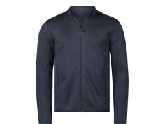 Tee Jays TJ 9615 Pánská melanžová pletená fleecová bunda 18.9615 navy melange