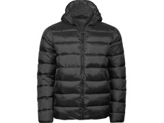 Tee Jays TJ 9646 Lehká pánská prošívaná bunda s kapucí 18.9646 black