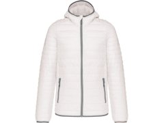 Kariban K 6110 Lehká pánská prošívaná bunda s kapucí 20.6110 white