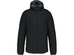 Kariban K 6110 Lehká pánská prošívaná bunda s kapucí 20.6110 black