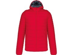 Kariban K 6110 Lehká pánská prošívaná bunda s kapucí 20.6110 red