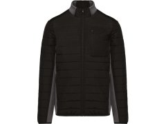 Kariban K 6171 Pánská hybridní bunda 20.6171 black/dark grey heather