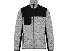 WK WK 9108 Pánská pracovní pletená fleecová bunda 20.9108 light grey melange/black