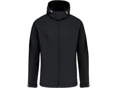 Kariban K 413 Pánská 3-vrstvá softshellová bunda s kapucí 20.K413 black