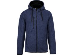 Kariban ProAct PA 365 Pánská pletená fleecová bunda s kapucí 20.P365 navy melange