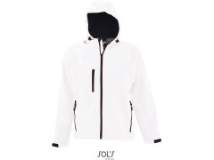 SOL´S Replay Men Pánská 3-vrstvá softshellová bunda s kapucí 25.6602 white