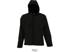 SOL´S Replay Men Pánská 3-vrstvá softshellová bunda s kapucí 25.6602 black