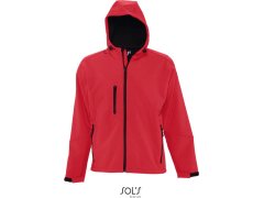 SOL´S Replay Men Pánská 3-vrstvá softshellová bunda s kapucí 25.6602 pepper red