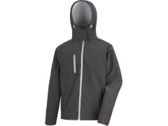 Result R 230M Pánská 3-vrstvá softshellová bunda s kapucí 30.230M black/grey