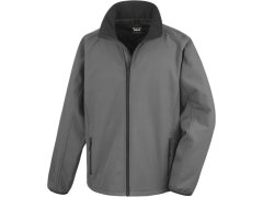 Result R 231M Pánská 2-vrstvá softshell bunda "Printable" 30.231M charcoal/black
