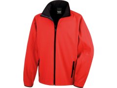 Result R 231M Pánská 2-vrstvá softshell bunda "Printable" 30.231M red/black