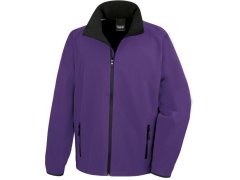 Result R 231M Pánská 2-vrstvá softshell bunda "Printable" 30.231M purple/black