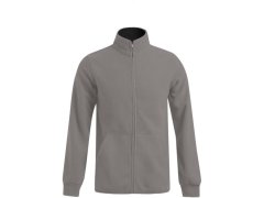 Promodoro 7971 Pánská dvojitá fleecová bunda 40.7971 light grey/black