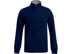 Promodoro 7971 Pánská dvojitá fleecová bunda 40.7971 navy/light grey